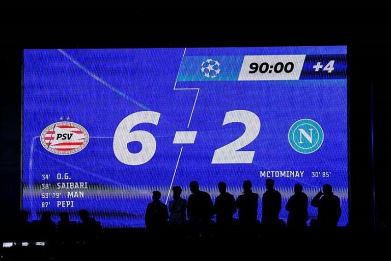 Новини спорту - Історичне фіаско: Наполі зазнав найбільшої поразки в ЛЧ